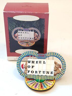 RETRO Wheel of Fortune 1995 Hallmark Keepsake Christmas Ornament #158